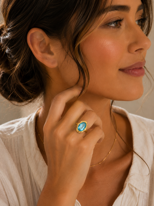Blue Mirage Ring