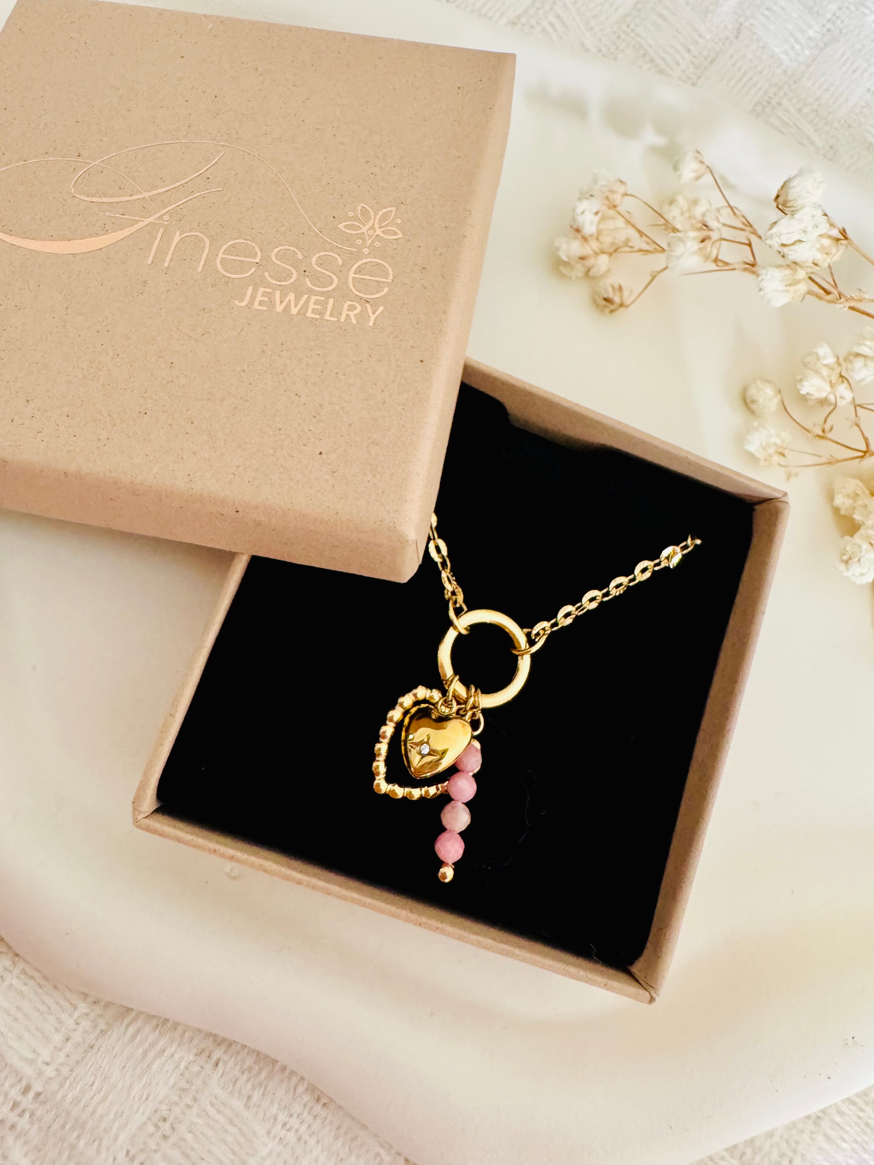 Golden Heartbeat Halskette