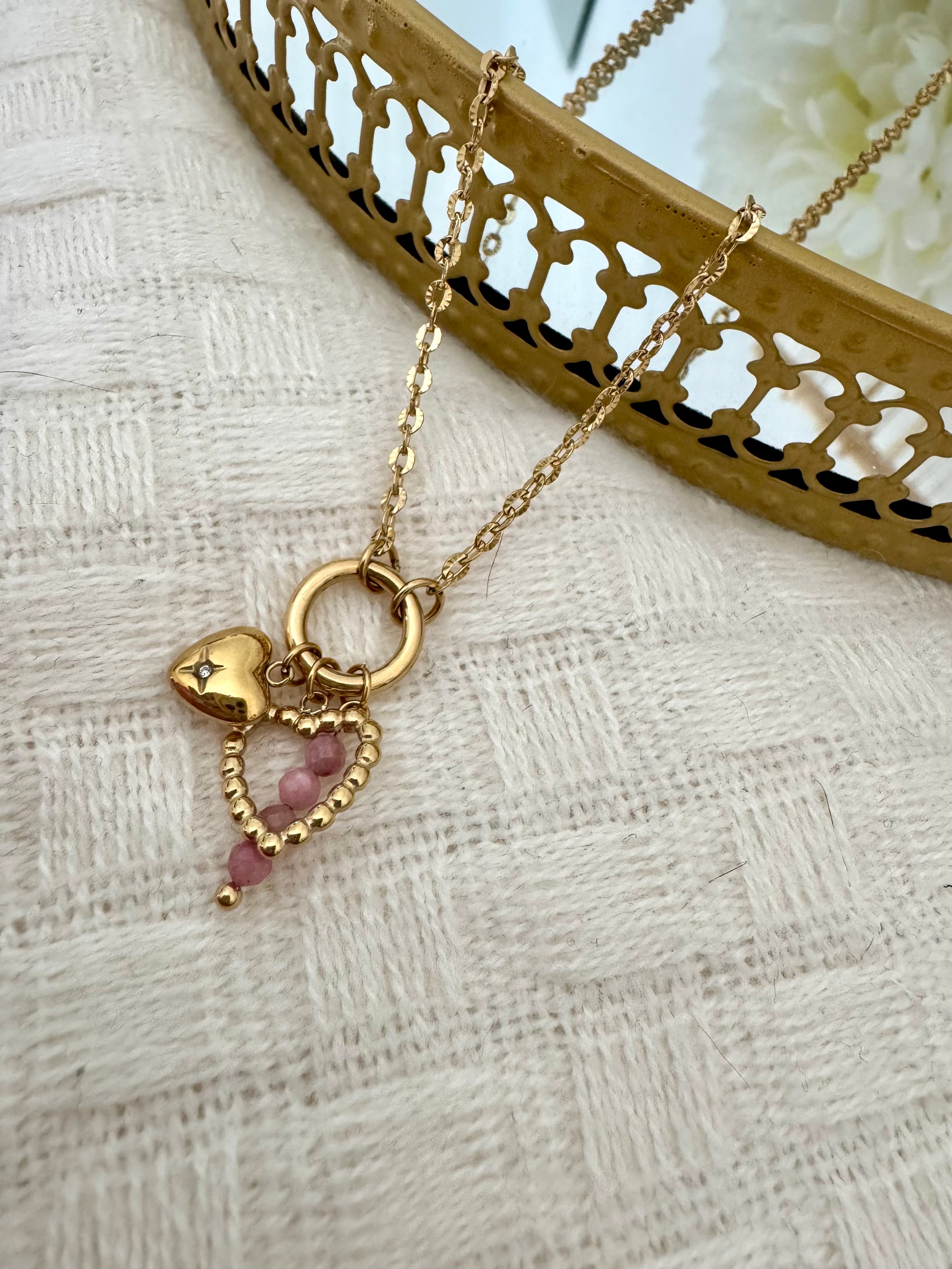 Golden Heartbeat Halskette