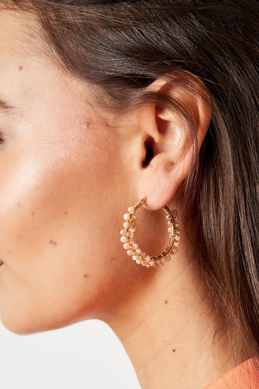 Blush Glow Hoops