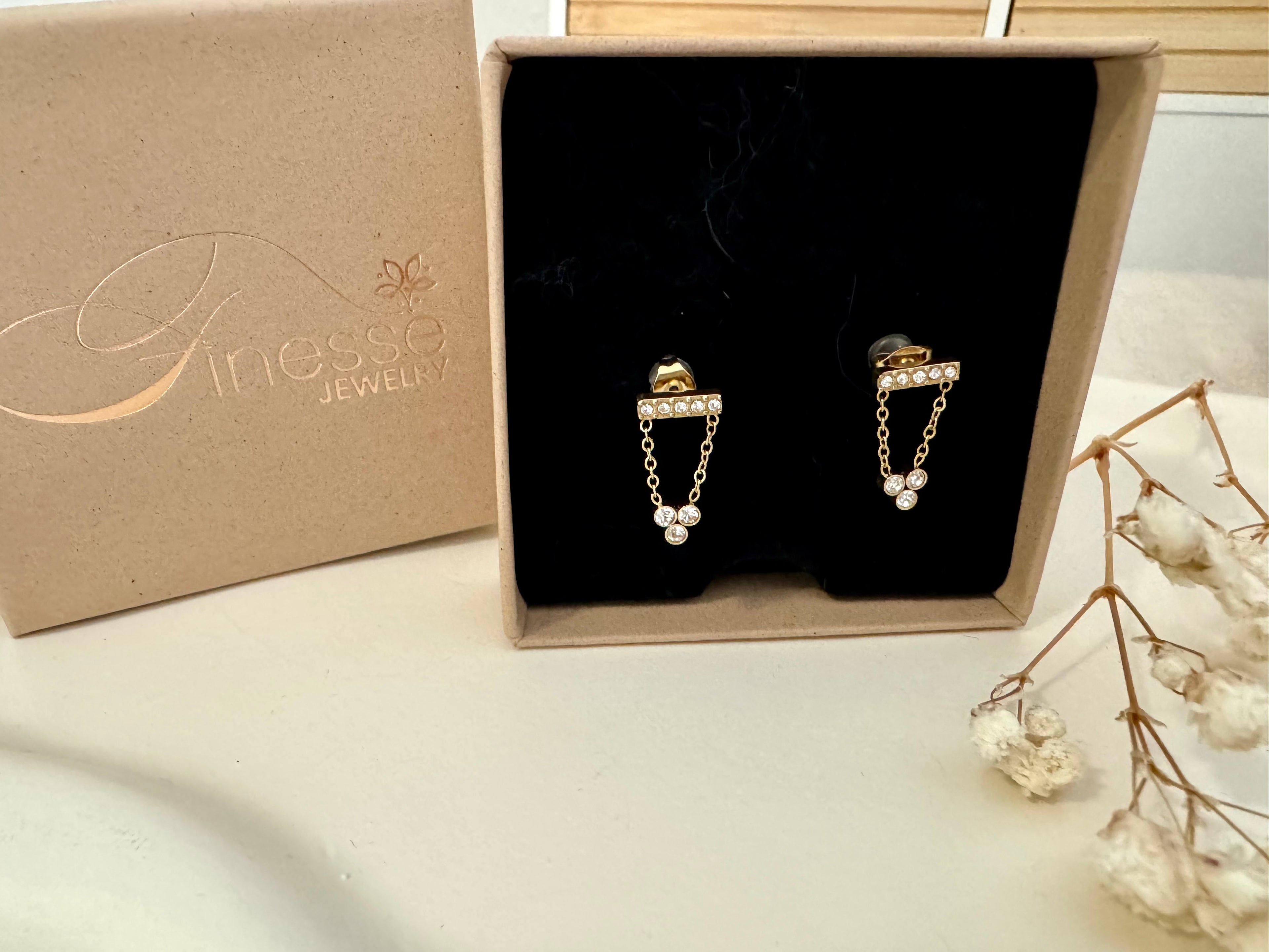 Lumière Chain earrings