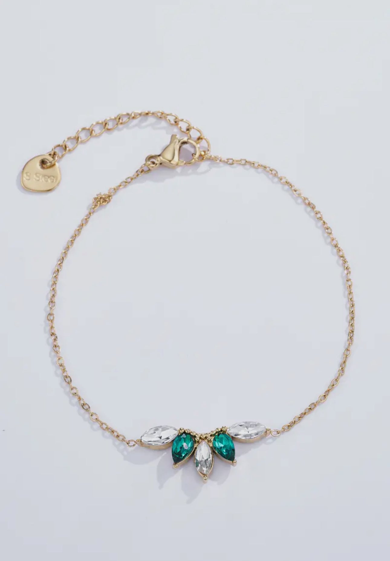Emerald Leaf Bracelet