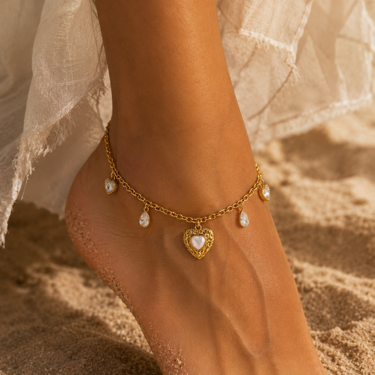 Amour Shine Fußkette