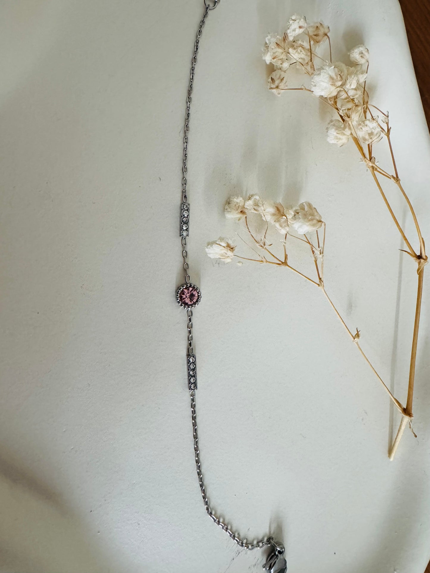 Rosé Halo Armband