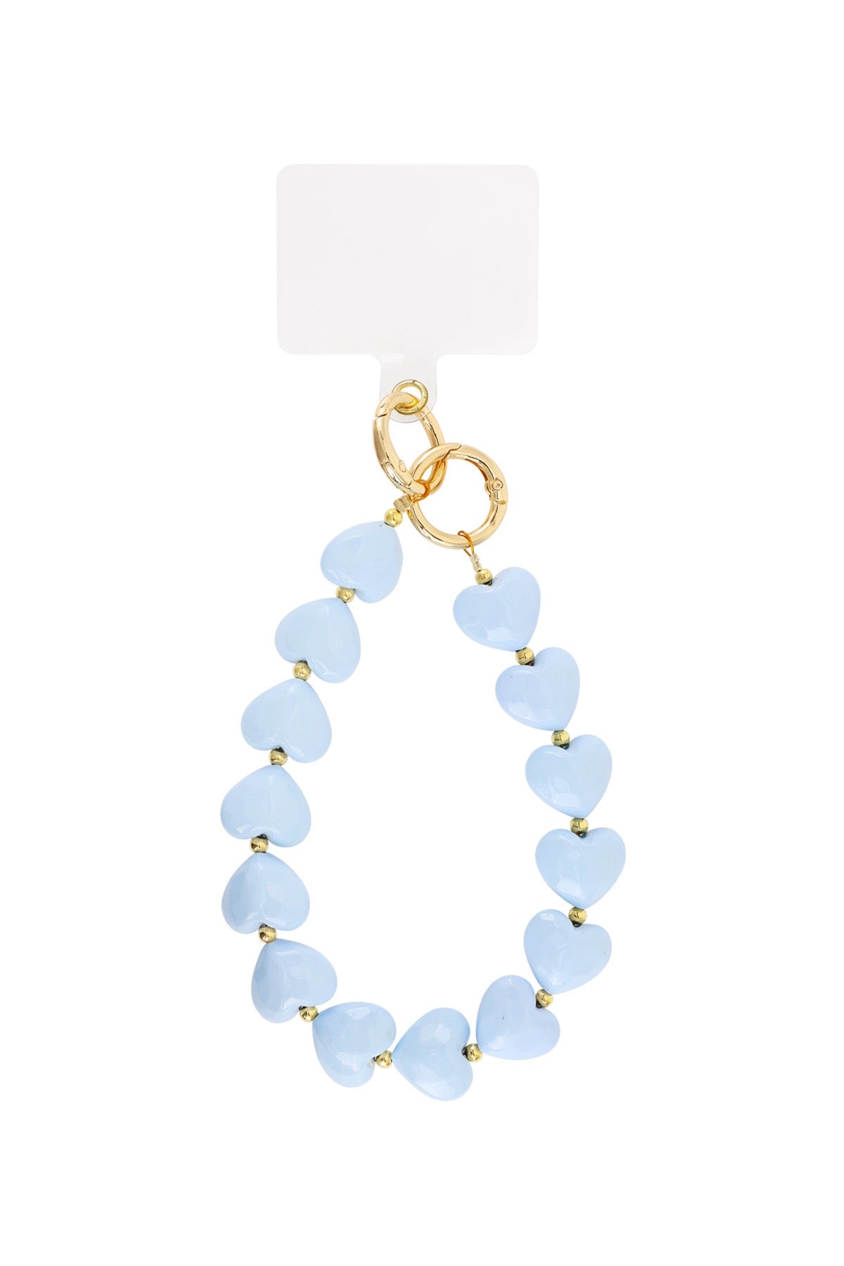 Blue Heart Beads Handy-Kette