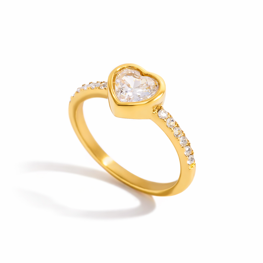 Bague chérie et pleine de cœur