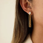 Goldene Ohrringe mit Zirkonia – eleganter Schmuck