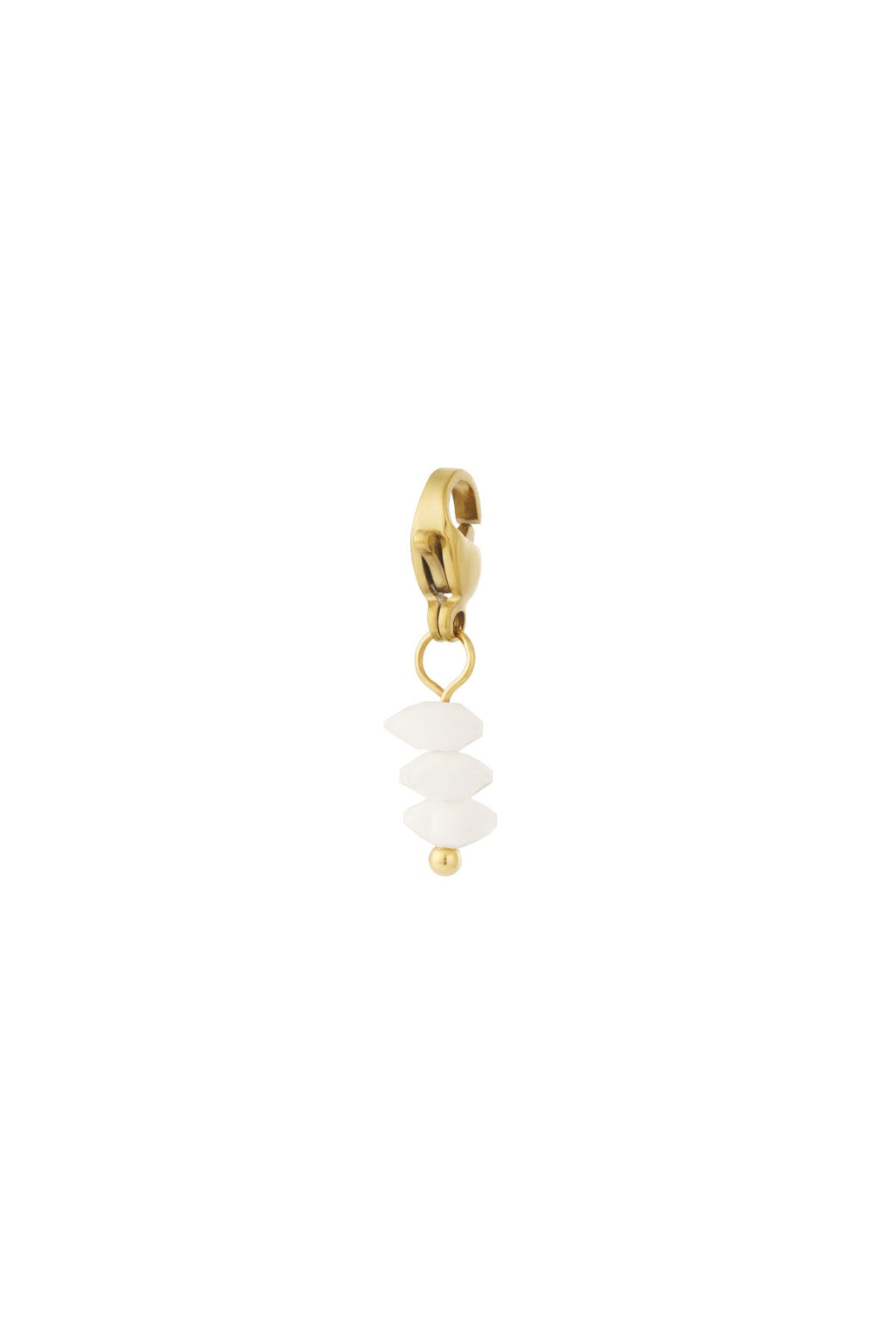 Ivory Drop – Charm mit weißen Perlen