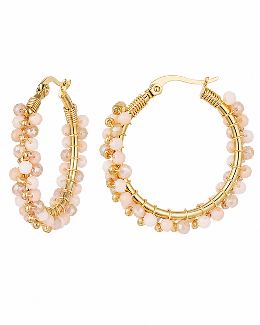 Blush Glow Hoops