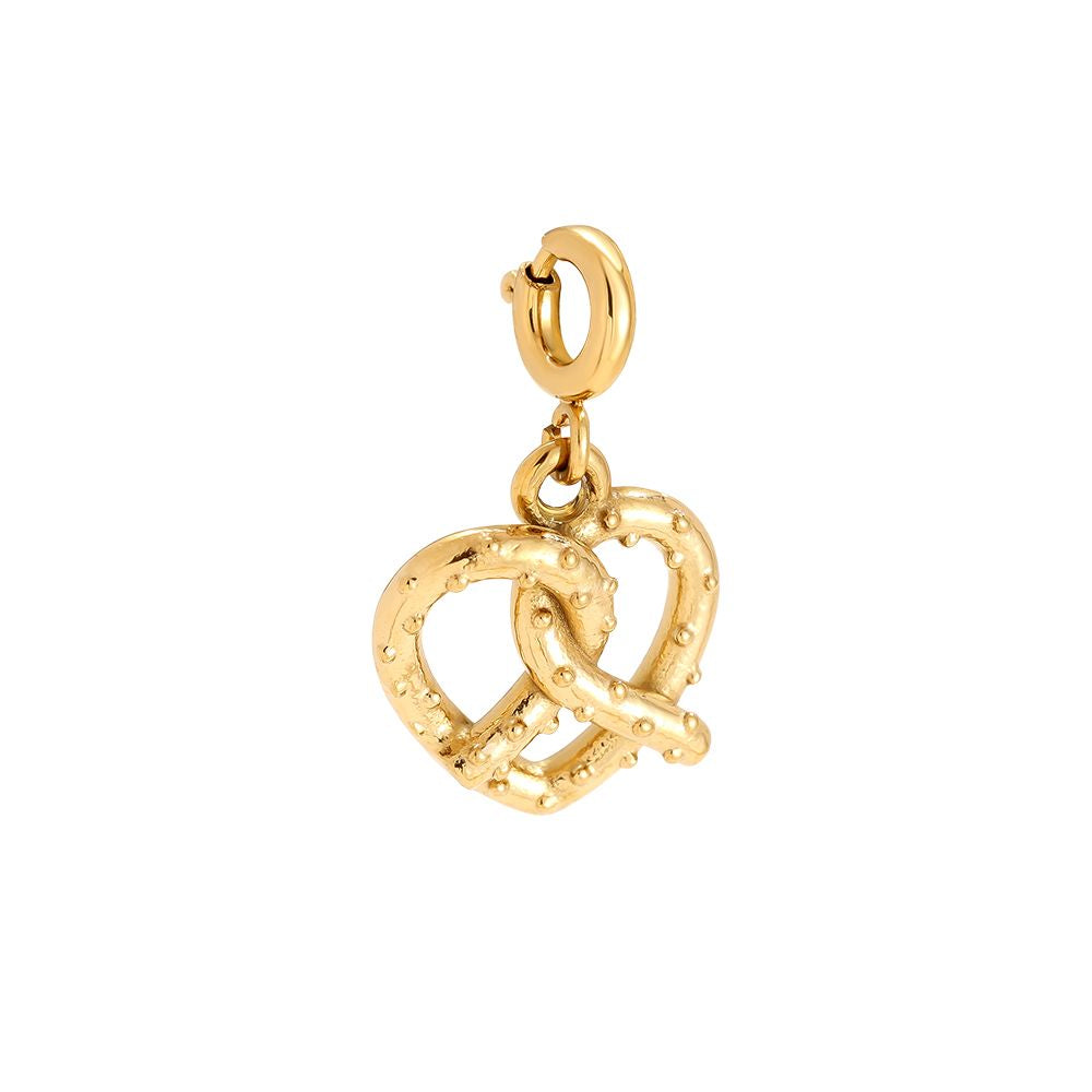 Golden Pretzel Charm