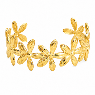 Golden Floral Armreif
