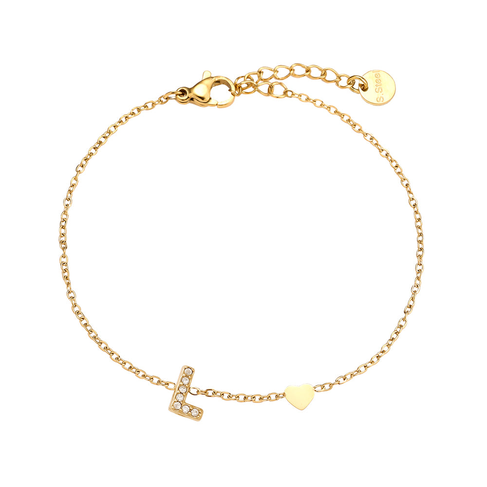 Nice Diamond Alphabet Armband