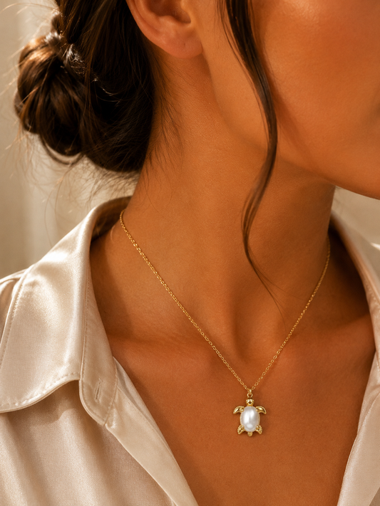 Pearl Turtle Kette