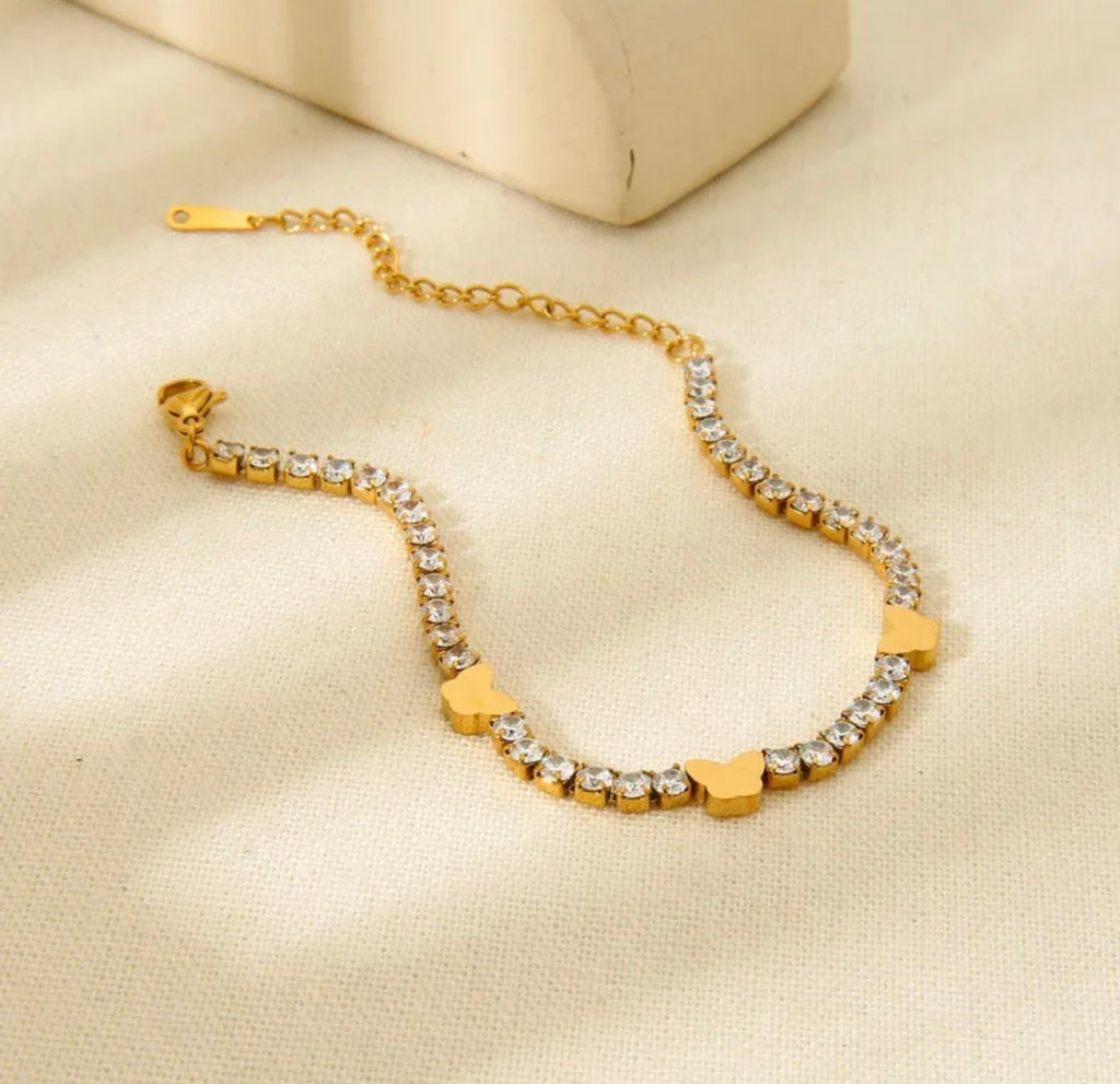 Elegantes Damenarmband mit Zirkonia