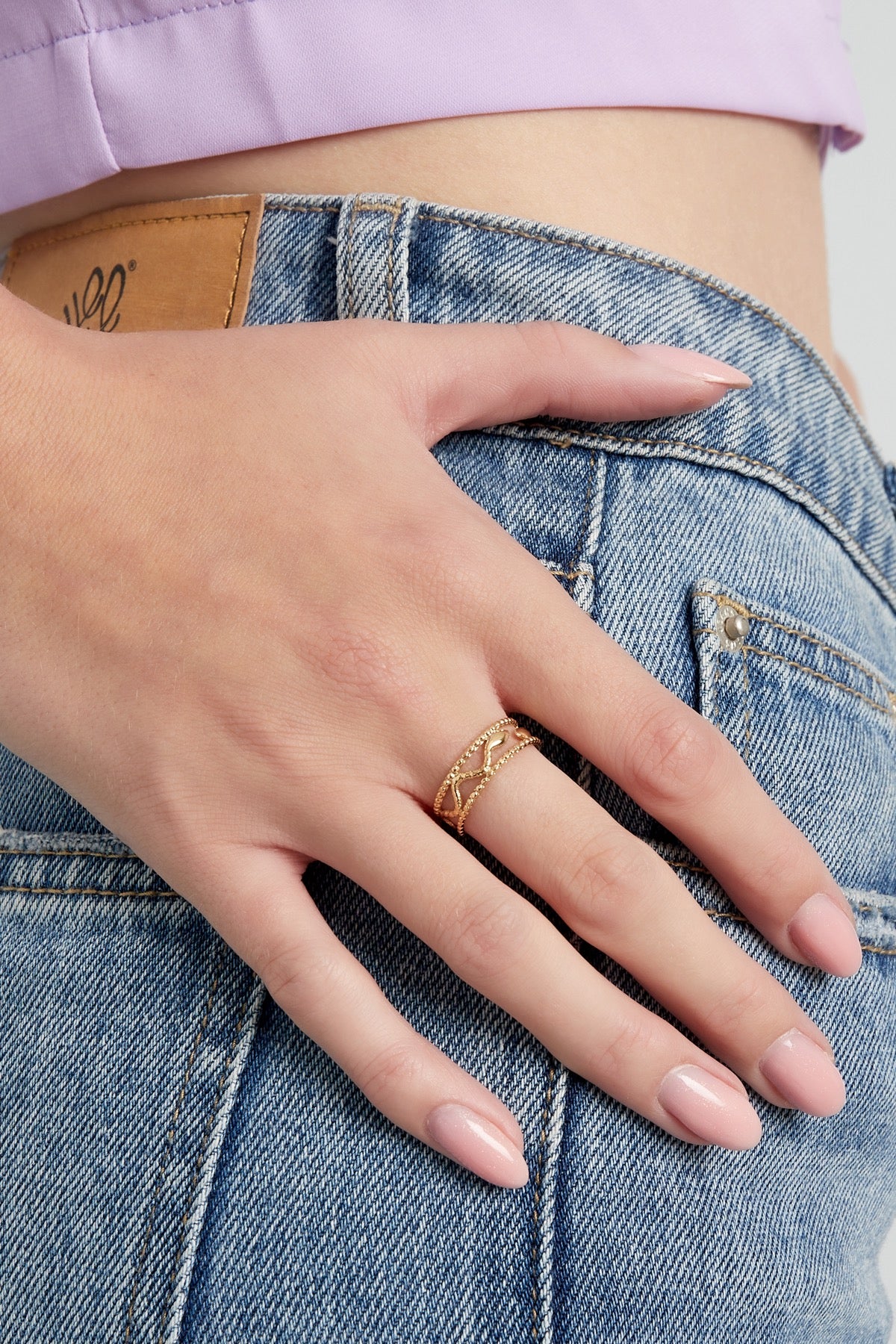 Golden Snake Ring