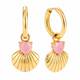 Rosé Shell Ohrringe