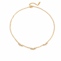 Zarte goldene Halskette mit Zirkonia Anhänger – eleganter Damenschmuck