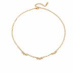 Zarte goldene Halskette mit Zirkonia Anhänger – eleganter Damenschmuck