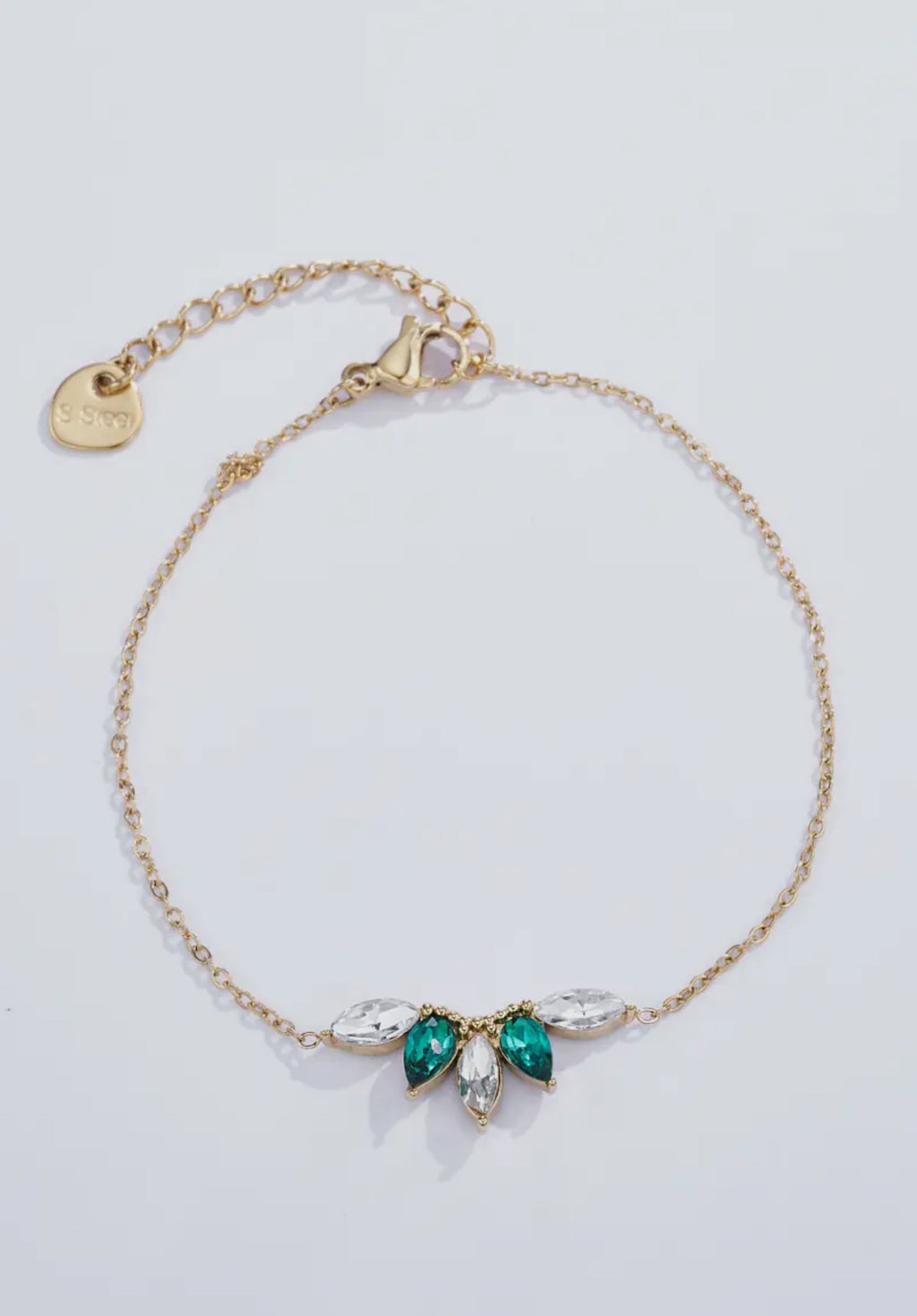 Emerald Leaf Bracelet