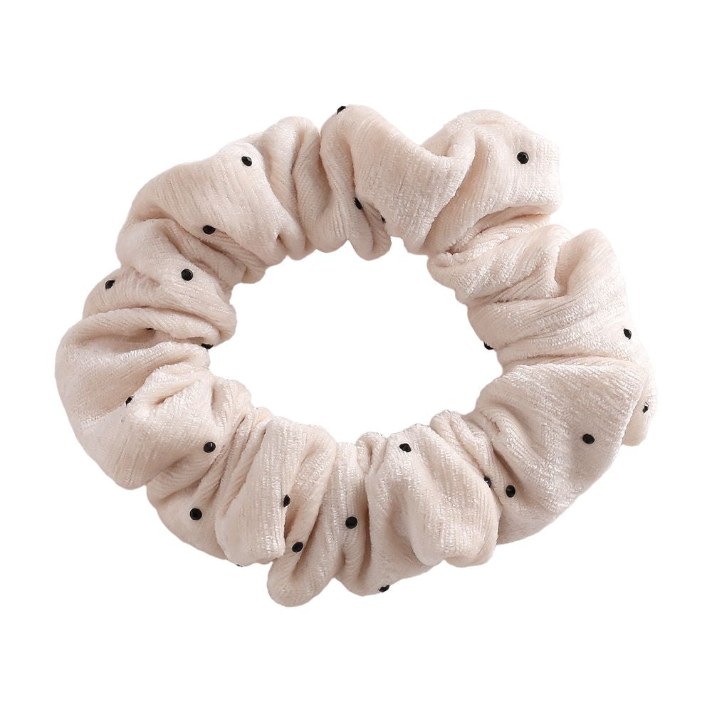 Velour Dots Scrunchie