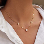 Feine Kette in Gold mit Zirkonia