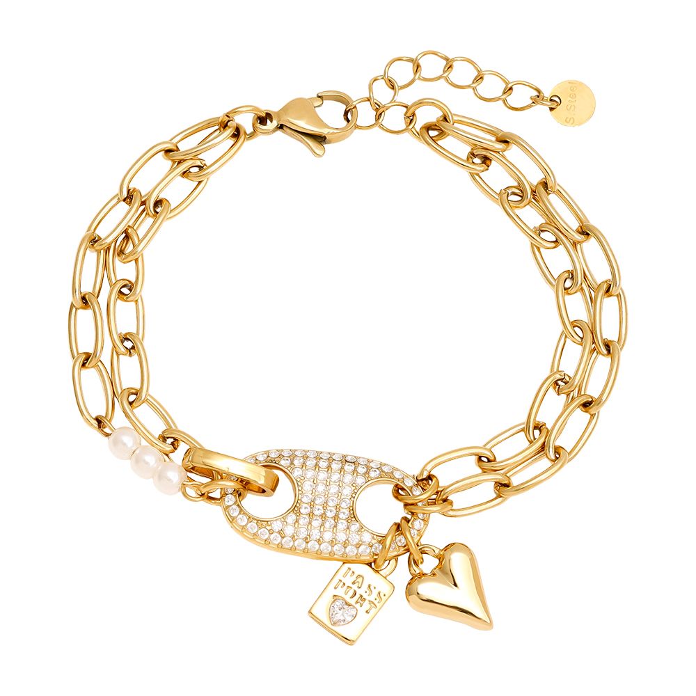 Gliederarmband in Gold modern und hochwertig