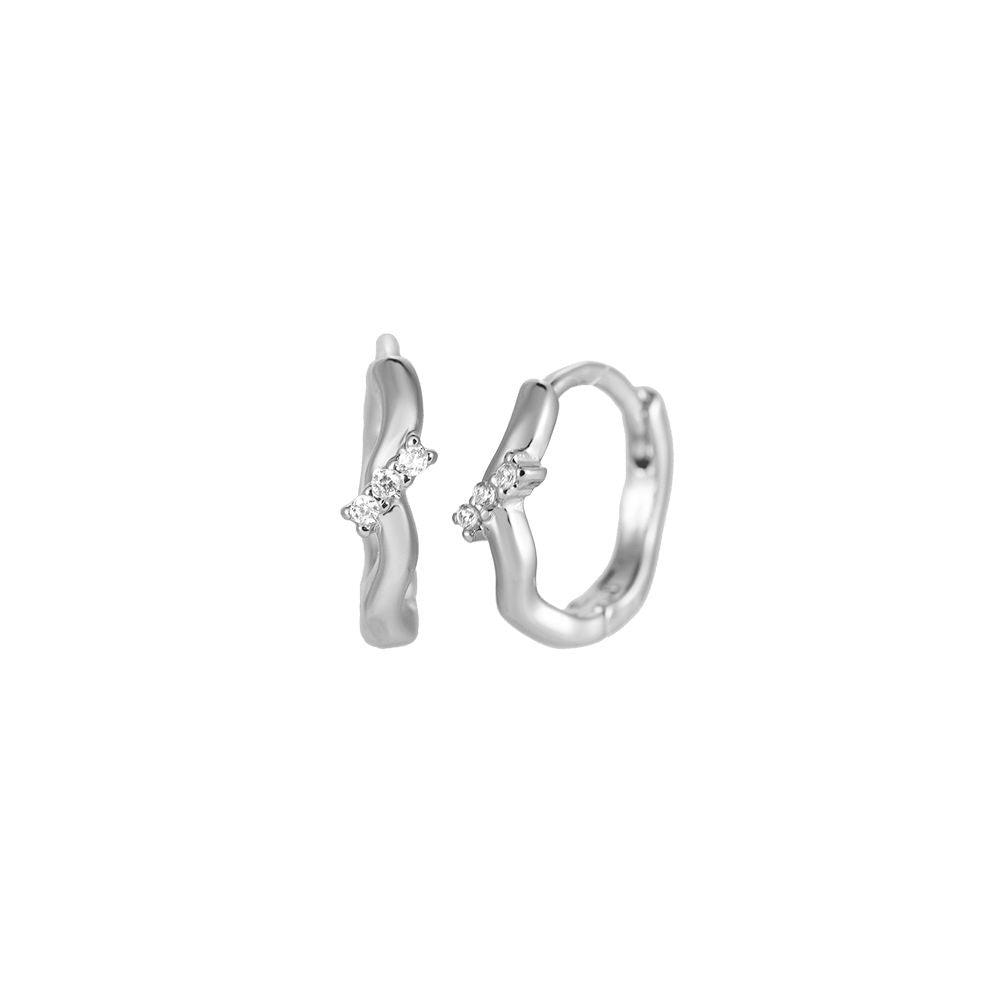 Twist Sparkle Hoops