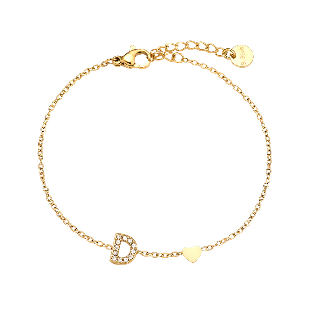 Nice Diamond Alphabet Armband