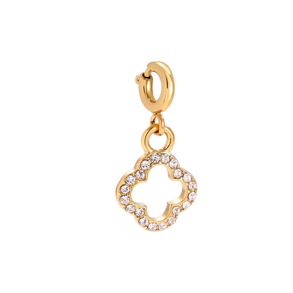 Golden Clover Sparkle Charm