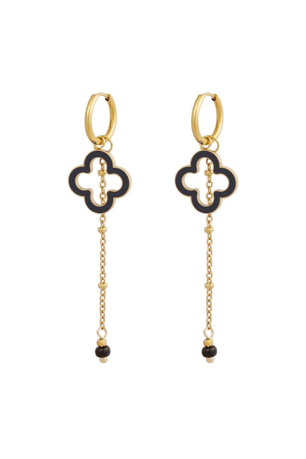 Lana – Boucles d'oreilles pendantes dorées