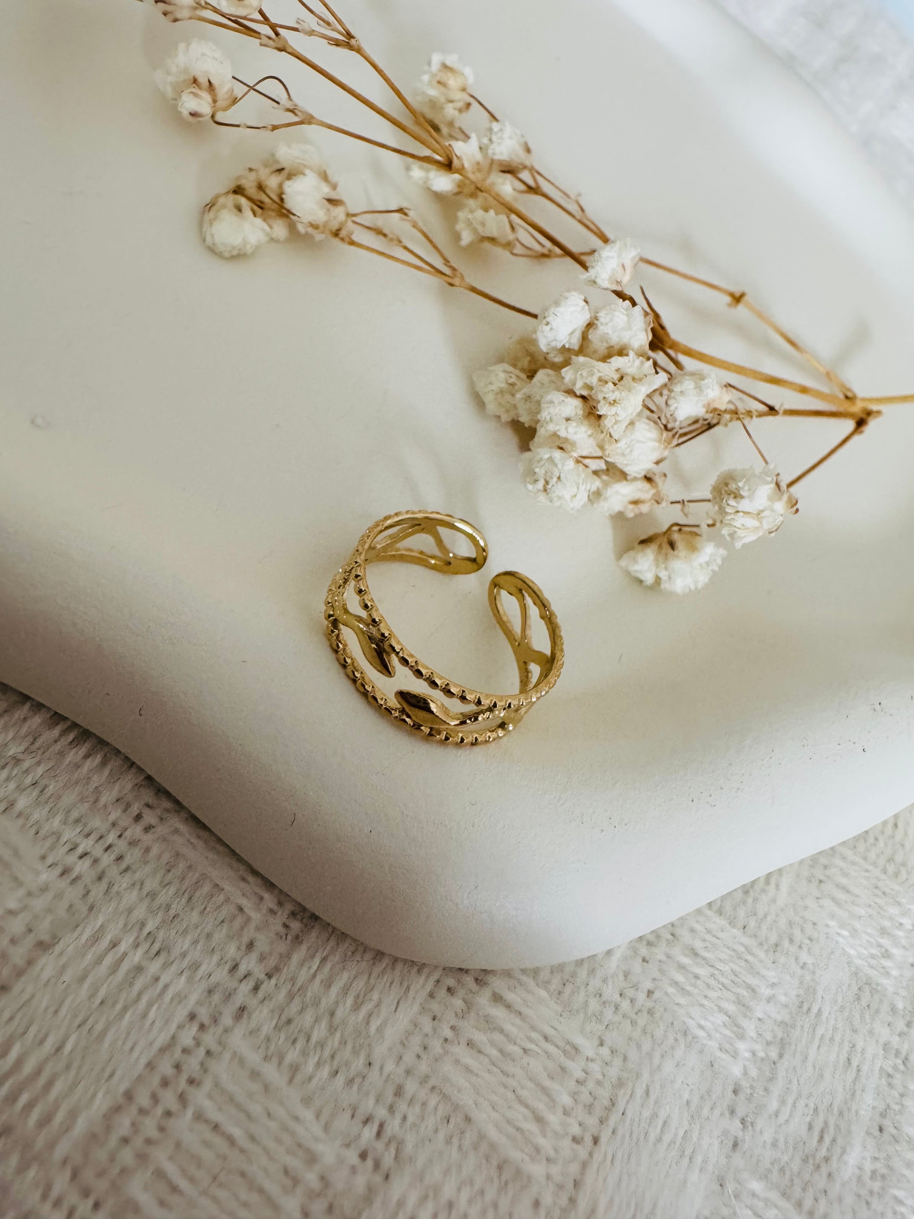 Golden Snake Ring