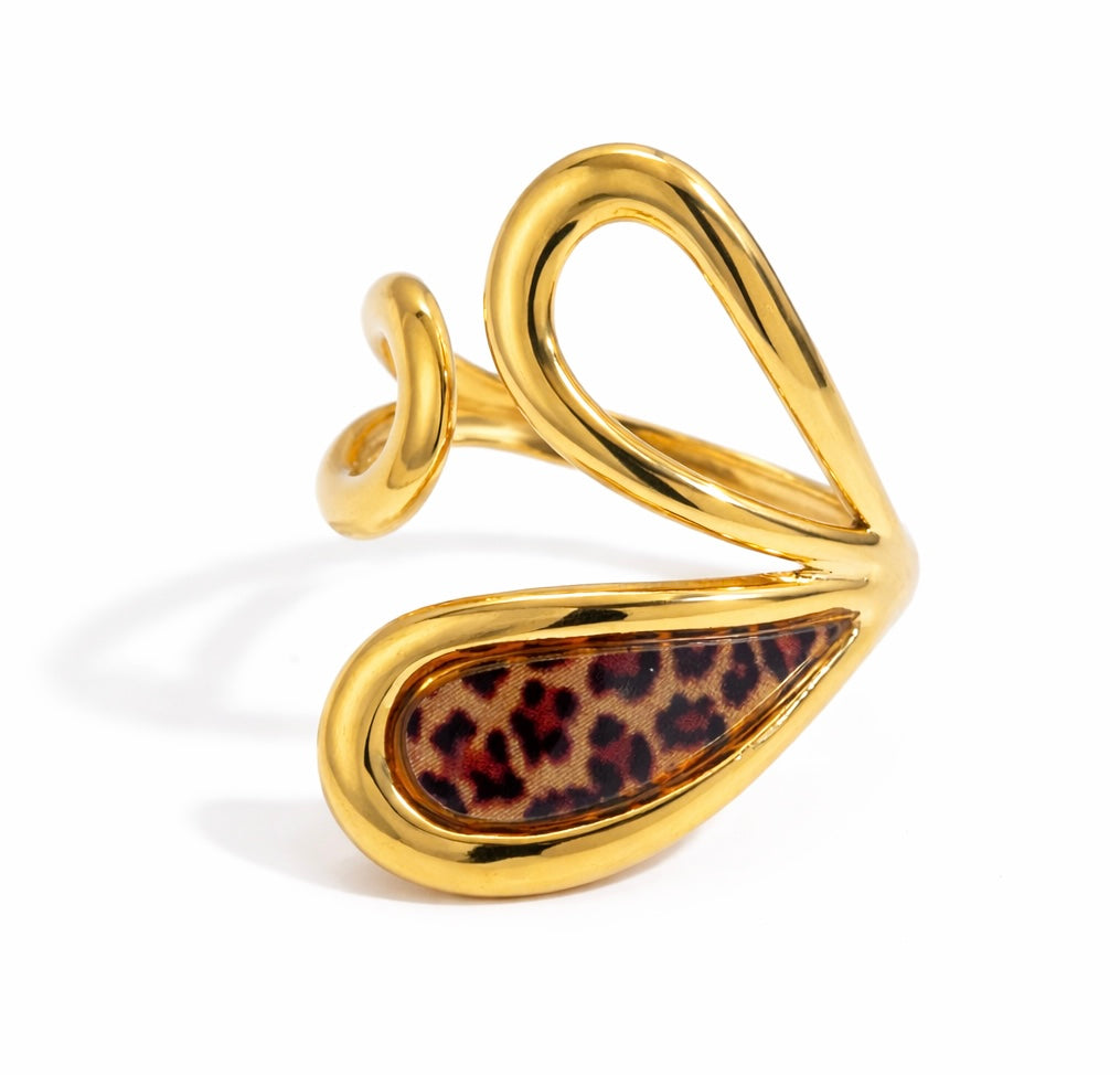 Leopard Wave Ring