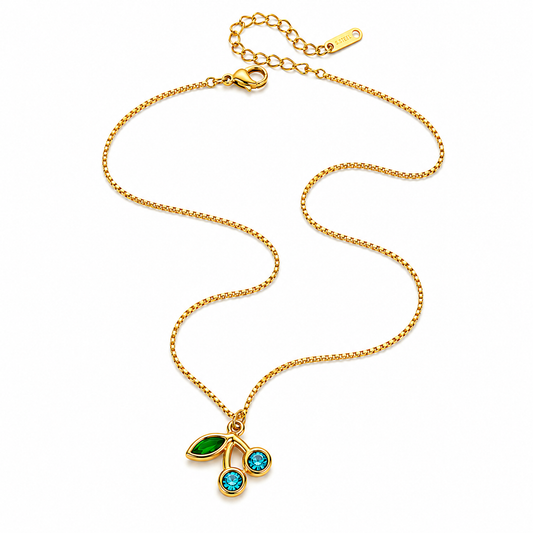 Blue Cherry Kette
