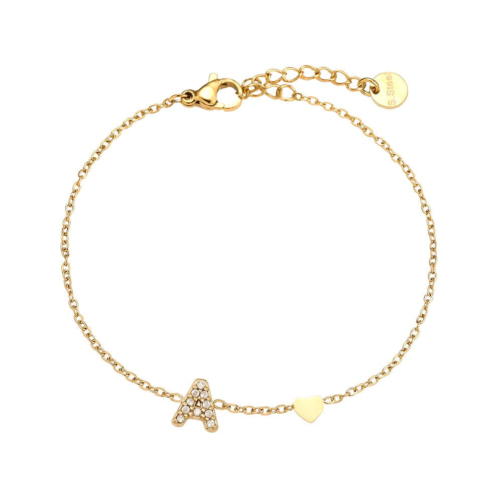 Nice Diamond Alphabet Armband