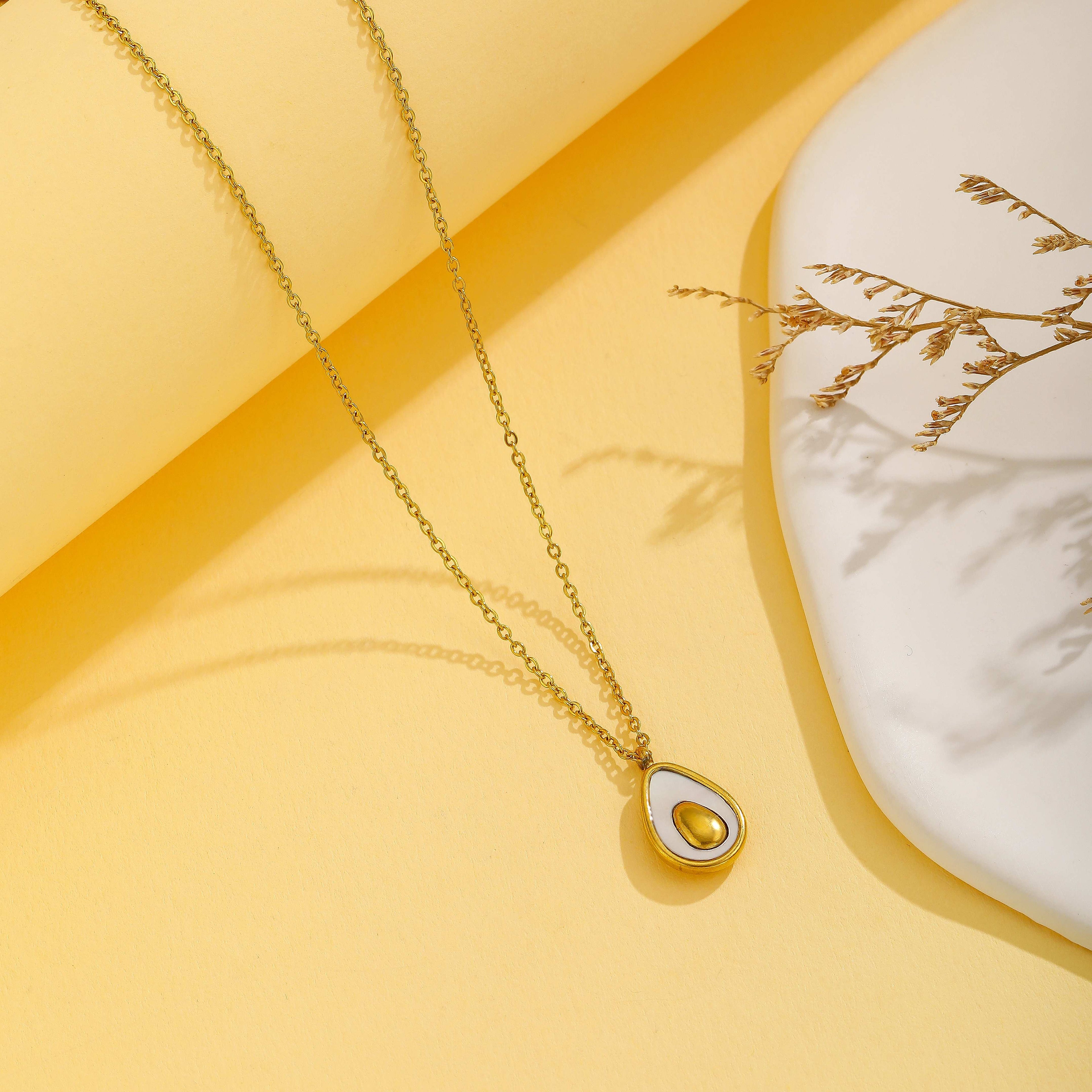 Golden Avocado Necklace