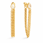 Goldene Ohrringe mit Zirkonia – eleganter Schmuck